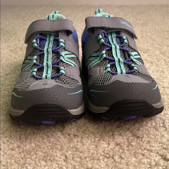 Merrell Kids' Sneakers in Gray and Purple, Trail Chaser, NWT, size 4 wide - Picture 4 of 11